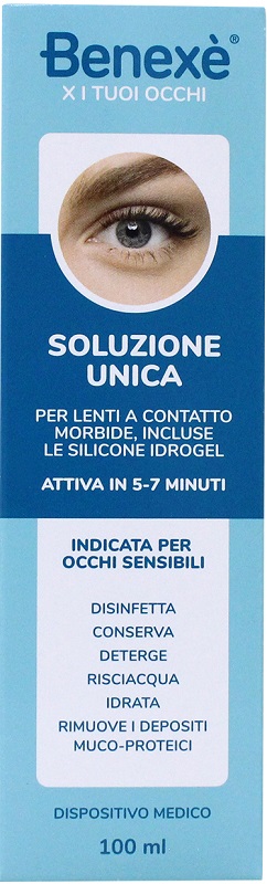 SOLUZIONE UNICA BENEXE' PULIZIA LENTI A CONTATTO 100 ML - Oltrefarma