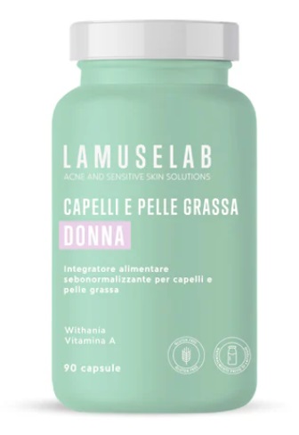LAMUSELAB CAPELLI E PELLE GRASSA DONNA 90 CAPSULE - Oltrefarma