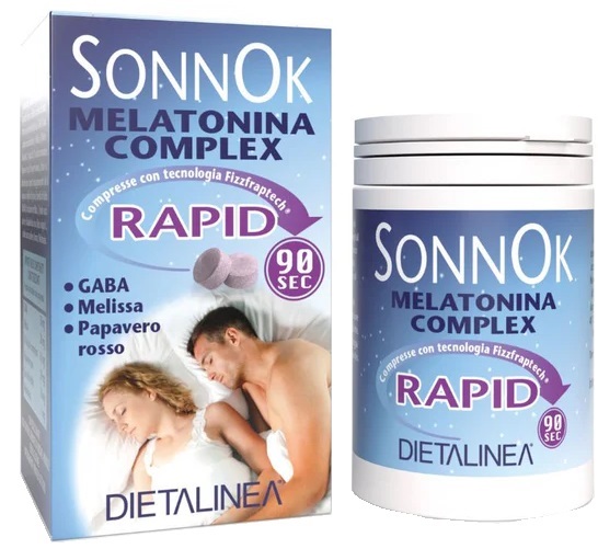 DIETALINEA SONNOK MELATONINA RAPID 60 COMPRESSE - Antica Farmacia Ferrari