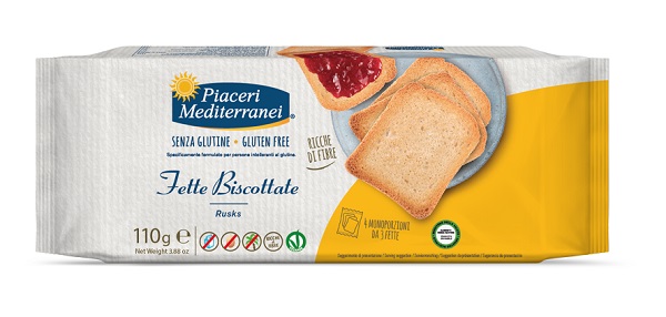 PIACERI MEDITERRANEI FETTE BISCOTTATE 110 G - Antica Farmacia Ferrari