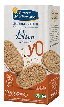 PIACERI MEDITERRANEI BISCO YO 5 CEREALI 200 G - Oltrefarma
