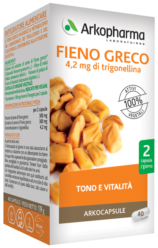 ARKOCAPSULE FIENO GRECO 40 CAPSULE - Oltrefarma