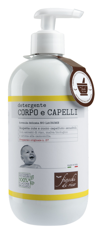 FIOCCHI DI RISO DETERGENTE CORPO/CAPELLI CAMOMILLA 400 ML - Antica Farmacia Ferrari