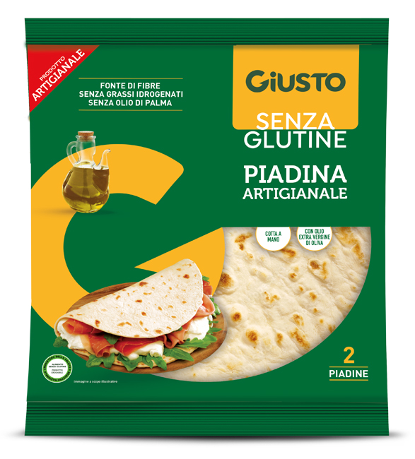 GIUSTO SENZA GLUTINE PIADINA 220 G - Oltrefarma