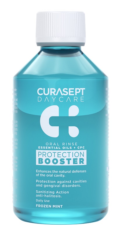 CURASEPT DAYCARE COLLUTORIO PROTECTION BOOSTER FROZEN MINT 250 ML - Antica Farmacia Ferrari