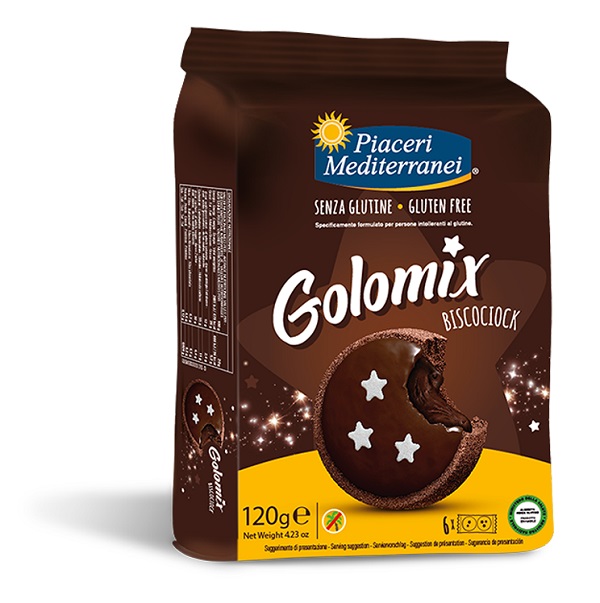 PIACERI MEDITERRANEI GOLOMIX BISCOCIOCK 6 PEZZI DA 20 G - Oltrefarma