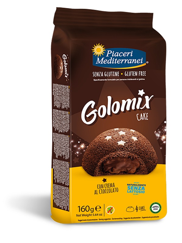 PIACERI MEDITERRANEI GOLOMIX CAKE 4 PEZZI DA 40 G - Oltrefarma