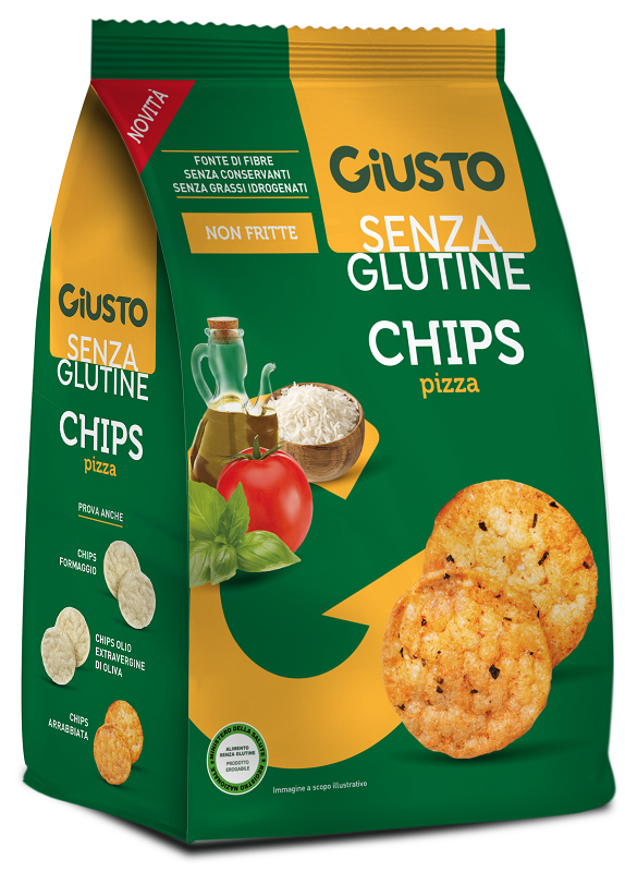 GIUSTO SENZA GLUTINE CHIPS PIZZA 40 G - Oltrefarma