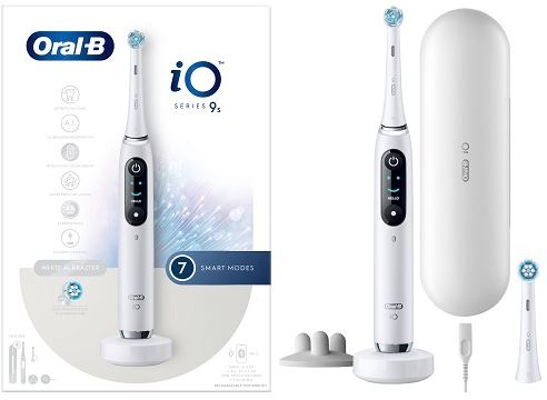 ORAL-B IO 9 WHITE SPAZZOLINO ELETTRICO + 2 REFILL TESTINE CON CUSTODIA DA VIAGGIO - Oltrefarma
