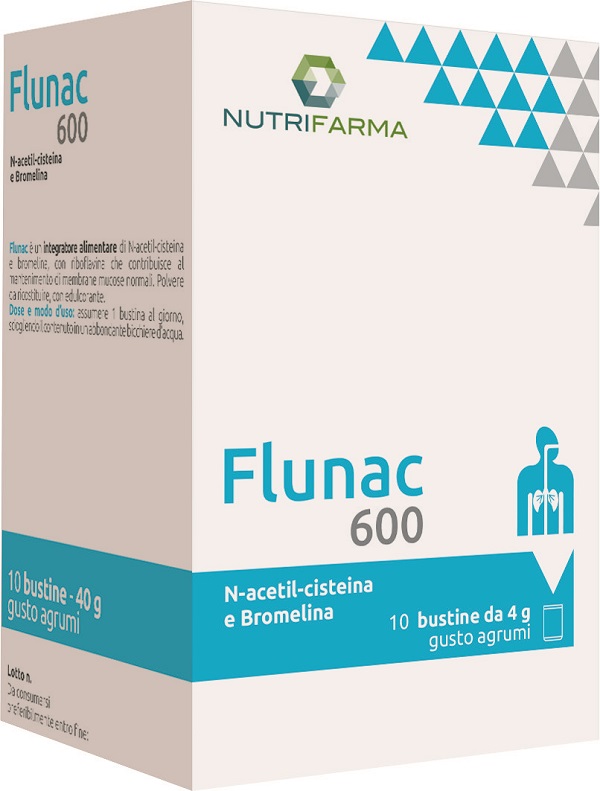 FLUNAC 600 10 BUSTINE - Oltrefarma