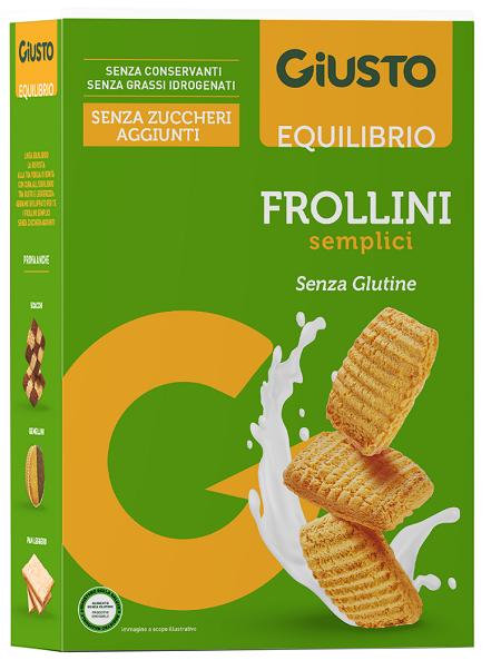 GIUSTO SENZA GLUTINE FROLLINI SEMPLICI 250 G - Oltrefarma