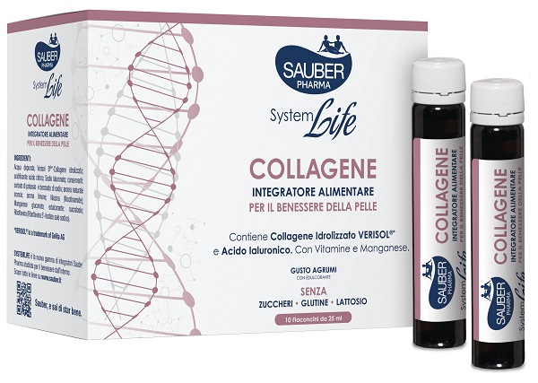 SAUBER SYSTEMLIFE ANTIETA' COLLAGENE 10 FLACONCINI DA 25 ML - Oltrefarma