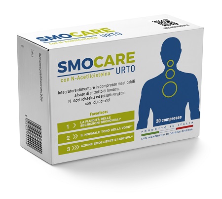 SMOCARE FUMATORI URTO 20 COMPRESSE CON N-ACETILCISTEINA - Antica Farmacia Ferrari