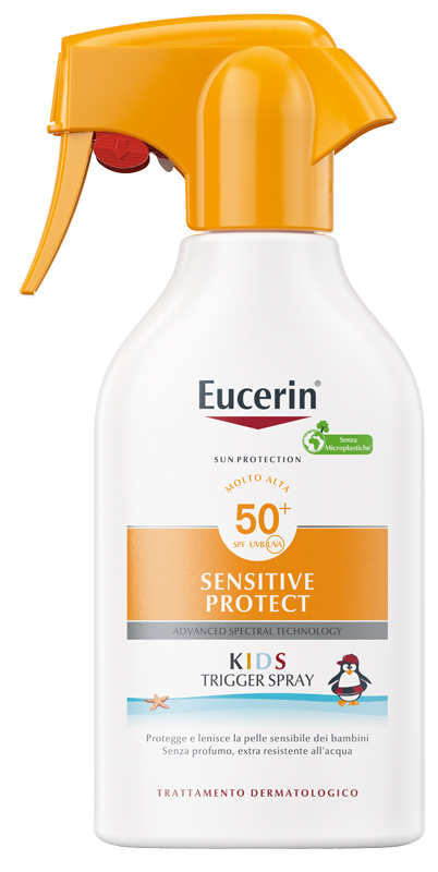 EUCERIN SUN KIDS SENSITIVE PROTECT SPF50+ TRIGGER SPRAY 250 ML - Antica Farmacia Ferrari