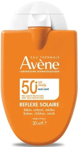 EAU THERMALE AVENE REFLEXE SOLAIRE SPF50+ BEBE BAMBINI ADULTO 30 ML - Antica Farmacia Ferrari