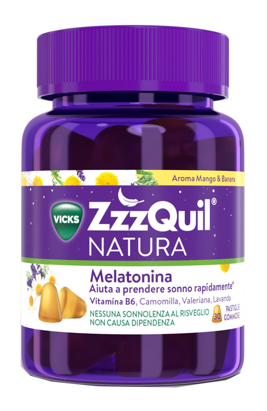 ZZZQUIL NATURA MANGO & BANANA 30 PASTIGLIE GOMMOSE - Antica Farmacia Ferrari