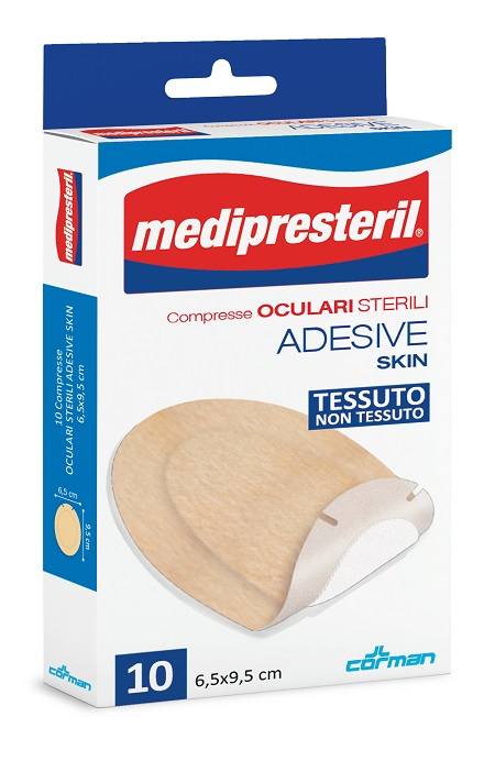 MEDIPRESTERIL COMPRESSA OCULARE ADESIVE SKIN 10 PEZZI - Antica Farmacia Ferrari