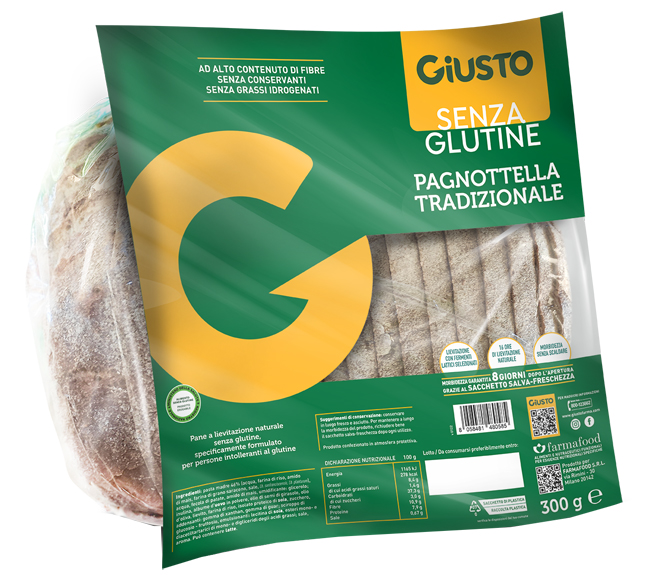 GIUSTO SENZA GLUTINE PAGNOTTELLA 300 G - Oltrefarma