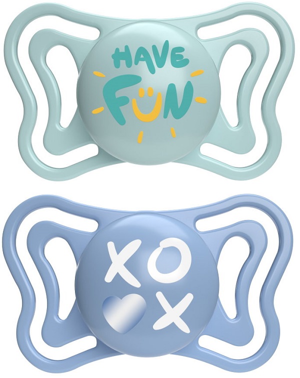CHICCO SUCCHIETTO LIGHT AZZURRO SILICONE 6-16M 2 PEZZI - Oltrefarma