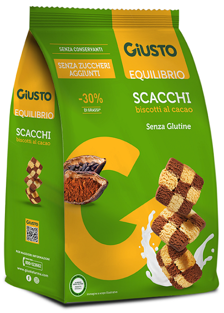 GIUSTO SENZA GLUTINE SCACCHI EQUILIBRIO 250 G - Oltrefarma