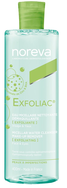 EXFOLIAC ACQUA MICELLARE DETERGENTE STRUCCANTE ESFOLIANTE 400 ML - Oltrefarma