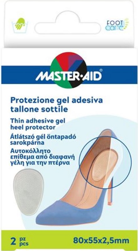 PROTEZIONE ADESIVA MASTER-AID FOOTCARE SOTTILE TALLONE 2 PEZZI F5 - Oltrefarma