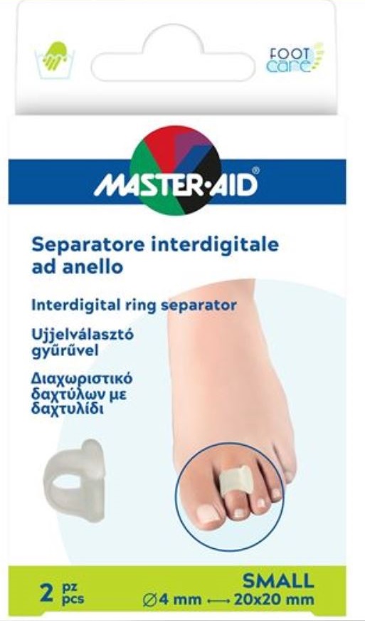 SEPARATORE DITA MASTER-AID FOOTCARE CON ANELLO LARGE 2 PEZZI C18 - Oltrefarma