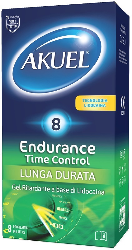 PROFILATTICO AKUEL ENDURANCE TIME CONTROL 8 PEZZI - Oltrefarma
