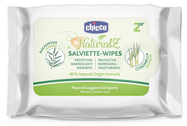 CHICCO ZANZA SALVIETTE NATURALE 20 PEZZI - Antica Farmacia Ferrari