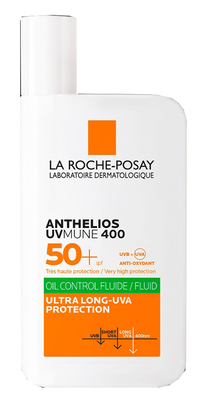 ANTHELIOS FLUIDO OIL CONTROL COLORATO UVMUNE SPF50+ 50 ML - Oltrefarma