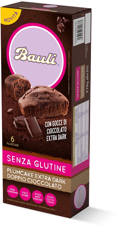 BAULI PLUMCAKE EXTRA DARK DOPPIO CIOCCOLATO 210 G - Oltrefarma