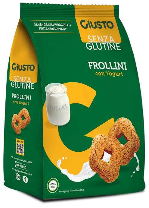 GIUSTO SENZA GLUTINE FROLLINI YOGURT 250 G - Oltrefarma