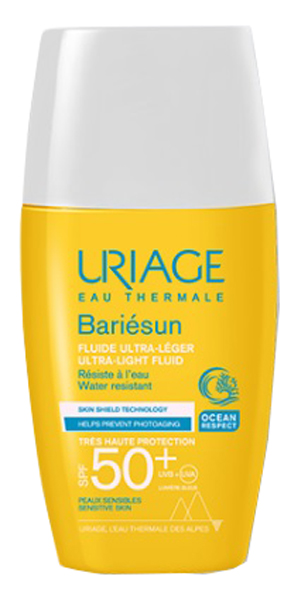 URIAGE EAU THERMALE BARIESUN FLUIDO ULTRA LEGGERO SPF50+ 30 ML - Oltrefarma