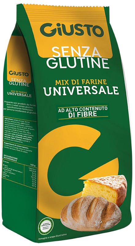 GIUSTO SENZA GLUTINE MIX DI FARINE UNIVERSALE 500 G - Oltrefarma