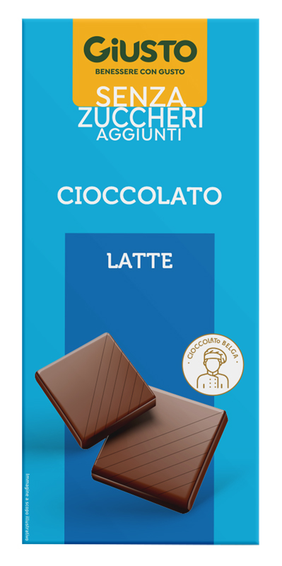 GIUSTO SENZA ZUCCHERO TAVOLETTA CIOCCOLATO LATTE 85 G - Oltrefarma