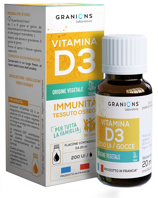 GRANIONS VITAMINA D3 GOCCE 20 ML - Oltrefarma