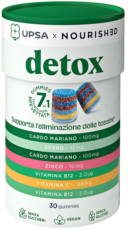 UPSA X NOURISHED DETOX 30 GUMMIES - Oltrefarma