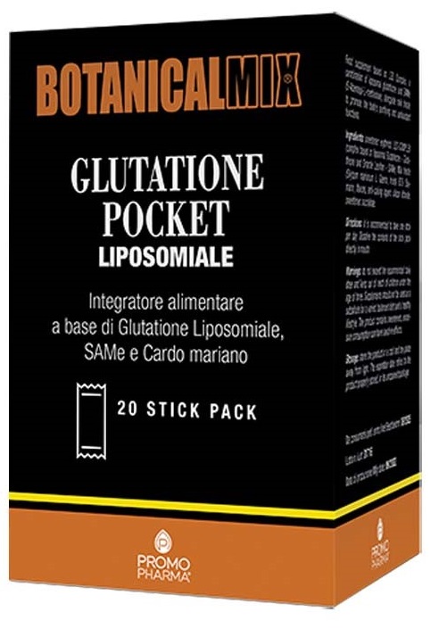 BOTANICALMIX GLUTATIONE POCKET LIPOSOMIALE 20 STICK DA 2 G - Oltrefarma