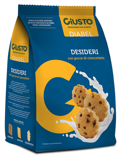 GIUSTO DIABEL BISCOTTO DESIDERI 150 G - Oltrefarma