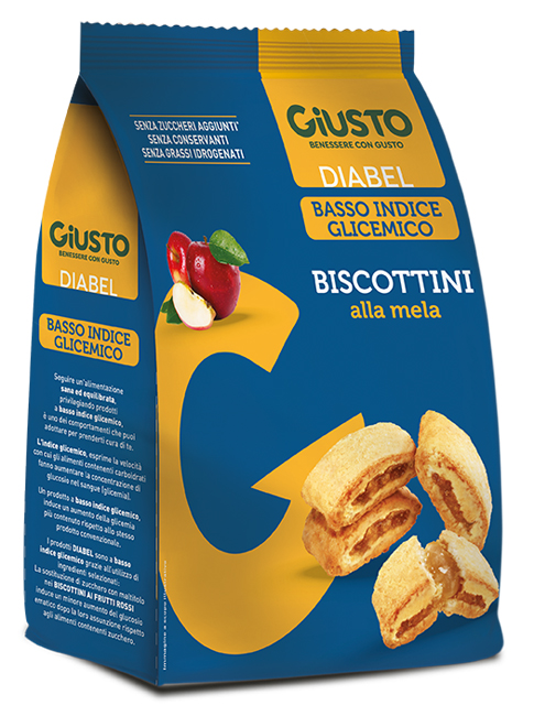 GIUSTO DIABEL BISCOTTINI MELA 250 G - Oltrefarma