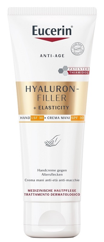 EUCERIN HYALURON FILLER + ELASTICITY CREMA MANI ANTI MACCHIE 75 ML - Antica Farmacia Ferrari