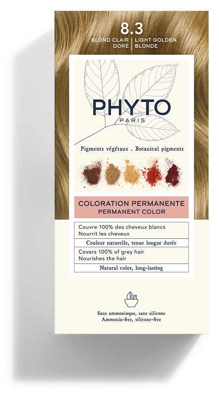 COLOR KIT 8,3 BIONDO CHIARO DORATO LATTE RIVELATORE 50 ML + CREMA COLORANTE 50 ML + MASCHERA PROTETTIVA COLORE 12 ML + GUANTI - Antica Farmacia Ferrari