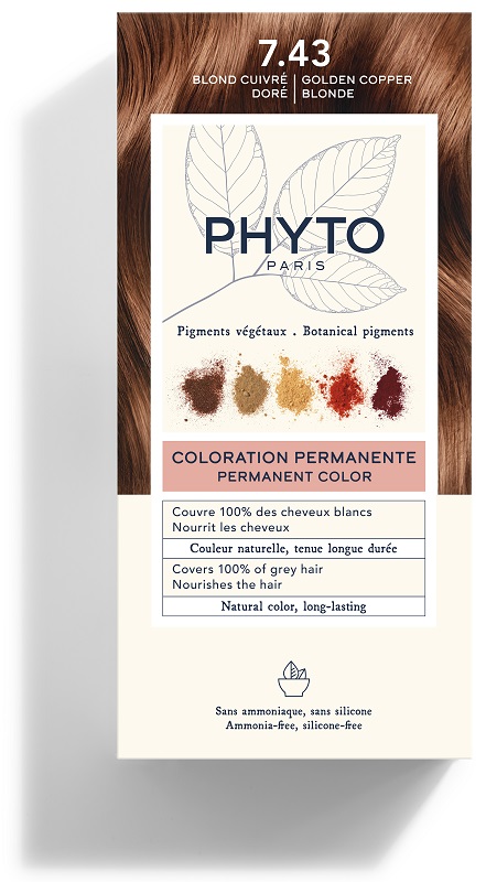 COLOR KIT 7,43 BIONDO RAMATO DORATO LATTE RIVELATORE 50 ML + CREMA COLORANTE 50 ML + MASCHERA PROTETTIVA COLORE 12 ML + GUANTI - Oltrefarma