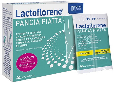 LACTOFLORENE PANCIA PIATTA 10 BUSTINE - Antica Farmacia Ferrari