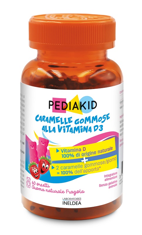 PEDIAKID VITAMINE D3 60 ORSETTI GOMMOSI - Antica Farmacia Ferrari