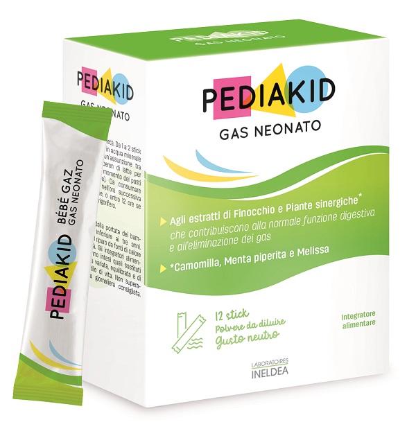 PEDIAKID GAS NEONATO 12 STICK - Oltrefarma