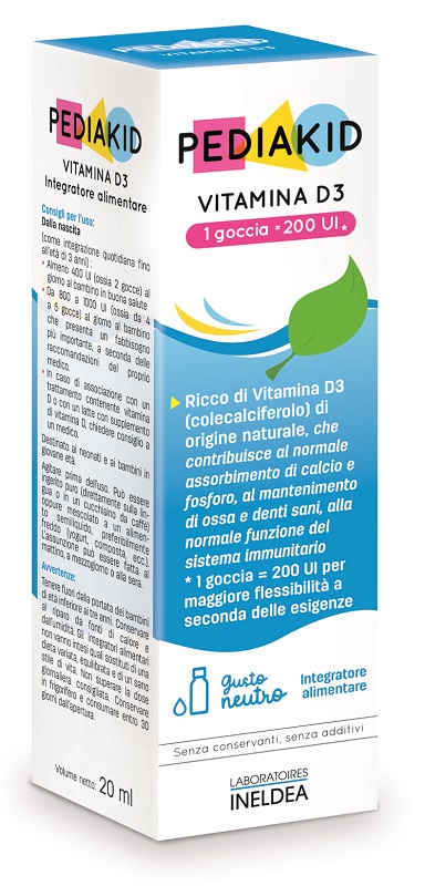 PEDIAKID VITAMINA D3 200IU 200 ML - Oltrefarma