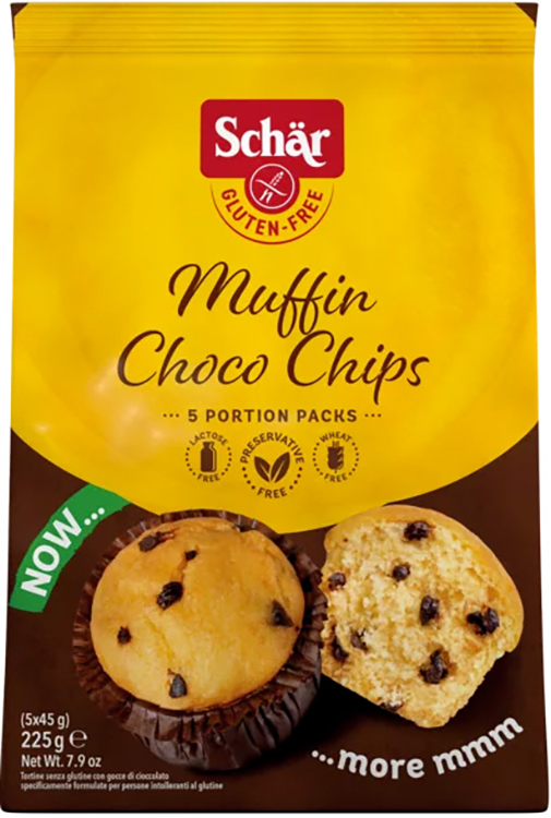 SCHAR MUFFIN CHOCO CHIP 225 G - Oltrefarma
