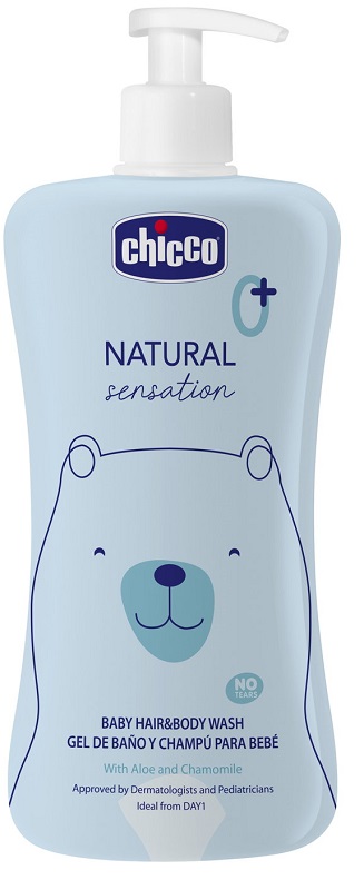 CHICCO NATURAL SENSATION BAGNO SHAMPOO 500 ML - Antica Farmacia Ferrari