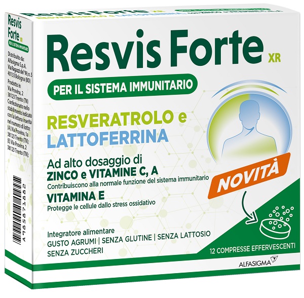 RESVIS FORTE XR 12 COMPRESSE EFFERVESCENTI - Antica Farmacia Ferrari